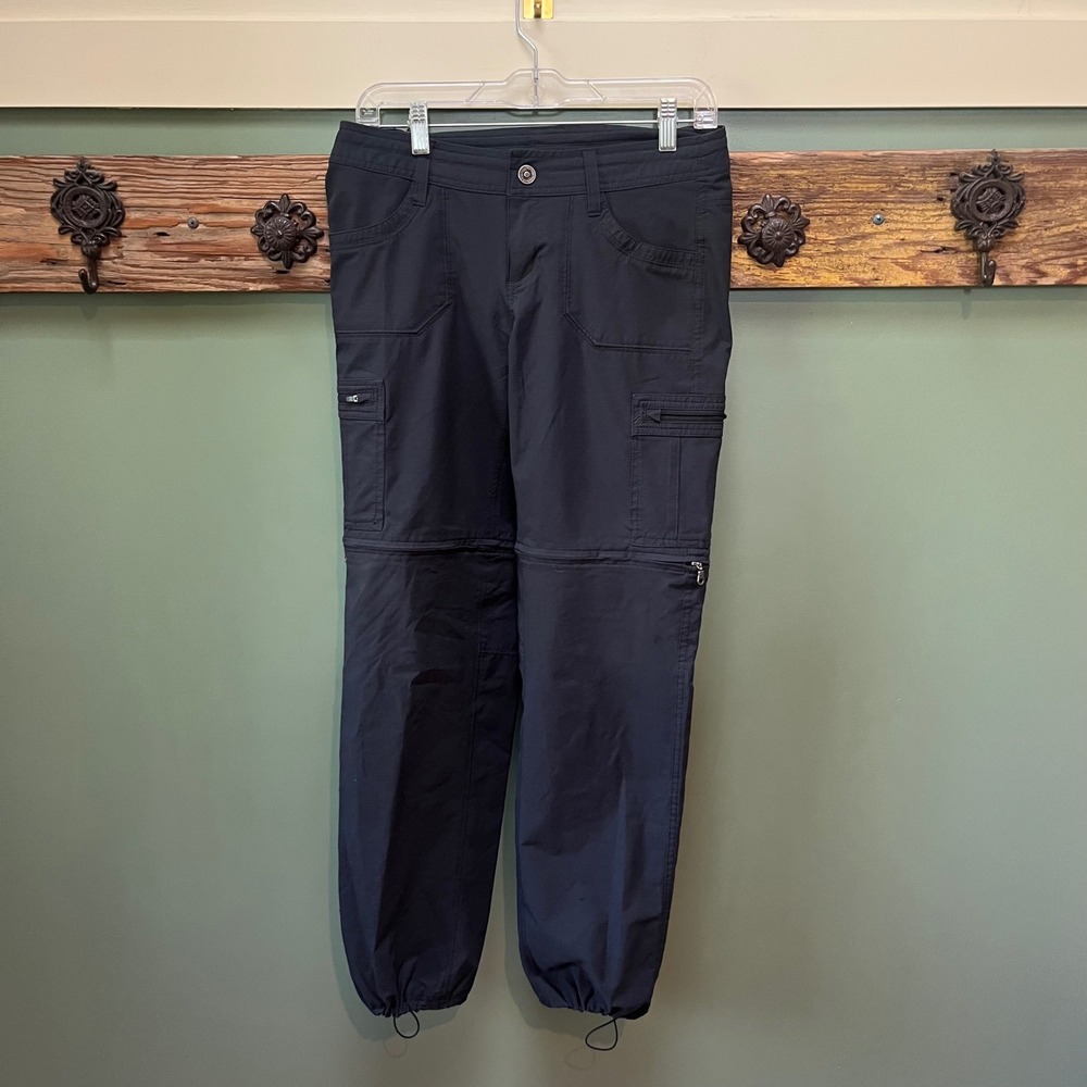 Kuhl Womens Black Horizon convertible Cargo Hiking Pants Size 4 Reg 6297